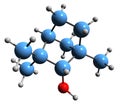 3D image of Fenchol skeletal formula