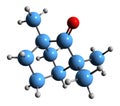 3D image of Fenchone skeletal formula