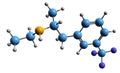 3D image of Fenfluramine skeletal formula