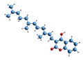 3D image of Ferulenol skeletal formula