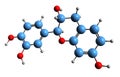 3D image of Fisetinidol skeletal formula