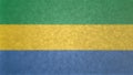 3D image of the flag of Gabon.