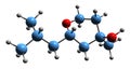 3D image of florol skeletal formula