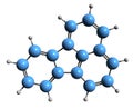 3D image of Fluoranthene skeletal formula