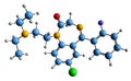 3D image of Flurazepam skeletal formula