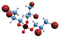 3D image of Fyrol HB 32 skeletal formula