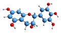 3D image of Gallocatechol skeletal formula