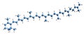 3D image of gamma-Carotene skeletal formula