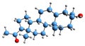 3D image of Ganaxolone skeletal formula