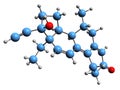 3D image of Gestrinone skeletal formula