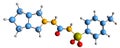 3D image of Gliclazide skeletal formula