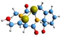 3D image of Gliotoxin skeletal formula