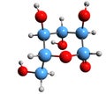 3D image of Glucono delta-lactone skeletal formula