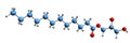 3D image of Glyceryl Laurate skeletal formula