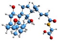 3D image of Glycocholic acid skeletal formula