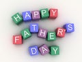 3d image Happy FatherÃÂ´s Days