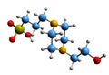 3D image of HEPPS skeletal formula
