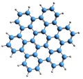 3D image of hexabenzocoronene skeletal formula