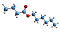 3D image of hexyl butyrate skeletal formula