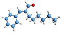 3D image of Hexyl cinnamaldehyde skeletal formula