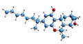 3D image of HU-210 skeletal formula