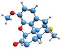 3D image of Hydrocodone skeletal formula