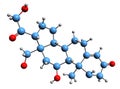 3D image of Hydroxycorticosterone skeletal formula