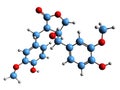 3D image of Hydroxymatairesinol skeletal formula