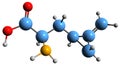 3D image of Hypoglycin A skeletal formula