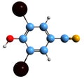 3D image of Ioxynil skeletal formula