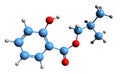 3D image of Isobutyl salicylate skeletal formula