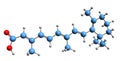 3D image of isotretinoin skeletal formula