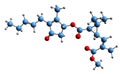 3D image of Jasmolin II skeletal formula