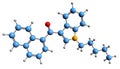 3D image of JWH-018 skeletal formula