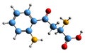 3D image of Kynurenine skeletal formula