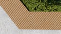 3d image of the landscape design of the home territory. Landscaping of the territory.