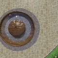 3d image of landscape design of a park area. Landscape planning of the territory.