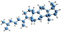 3D image of Lanostane skeletal formula