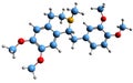 3D image of Laudanosine skeletal formula