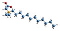 3D image of lauryl betaine skeletal formula