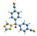 3D image of Leflutrozole skeletal formula