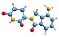 3D image of Lenalidomide skeletal formula