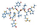 3D image of Leuprorelin skeletal formula