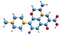 3D image of Levofloxacin skeletal formula