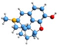 3D image of Levorphanol skeletal formula