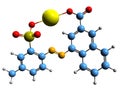 3D image of Lithol Rubine BK skeletal formula