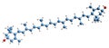 3D image of Lutein skeletal formula