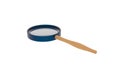 3D image of magnifying glass. Royalty Free Stock Photo