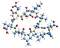 3D image of Malacidin ? skeletal formula