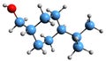 3D image of mayol skeletal formula